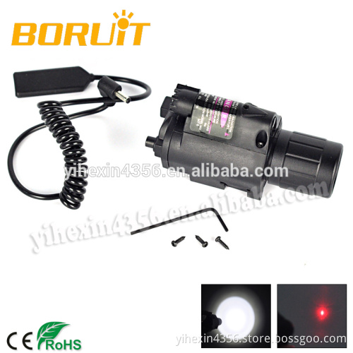 Red 650nm Pistol Tactical Laser Flashlight Combo with Tail Switch